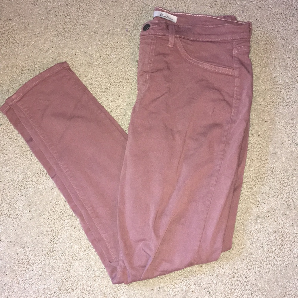 Kancan dusty rose colored skinnie